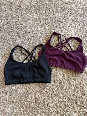 VS sports bras- Black, and Burgundy